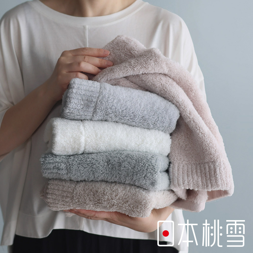 日本桃雪 日本製原裝進口今治棉蕾超無撚蓬鬆毛巾