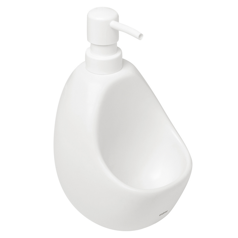UMBRA 加拿大 刷具+石陶洗手乳罐(雲朵白590ml) / 按壓瓶 分裝瓶 乳液瓶 沐浴乳罐
