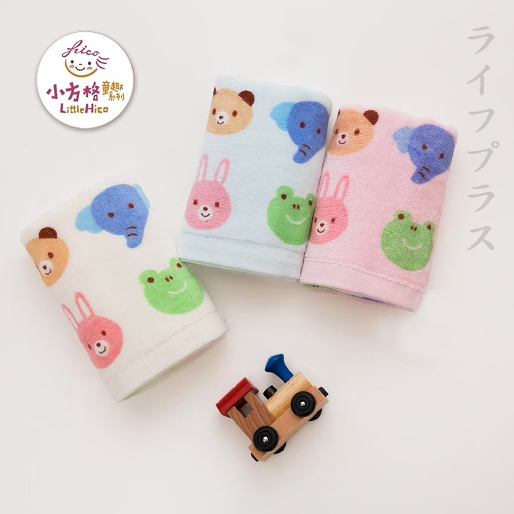 一品川流 可愛動物 / 大象和熊童巾-27x56cm-3條入X4包