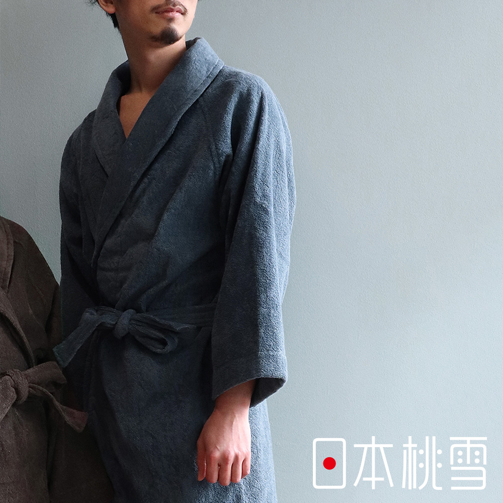 日本桃雪 【日本】sensui SEK抗菌防臭超長棉浴袍/睡袍 L-多色任選