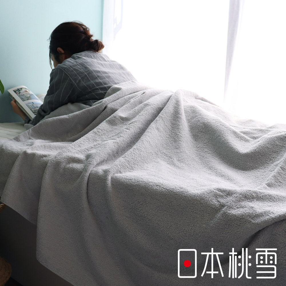 日本桃雪 日本製原裝進口sensui SEK抗菌防臭雙面毛圈超長棉毛巾被