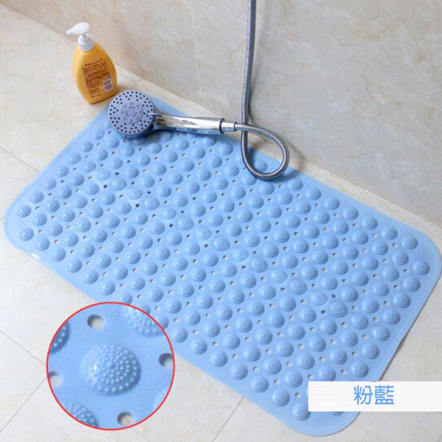 樂居家 萬用腳底按摩環保抗菌浴缸浴室廁所專用多吸盤設計防滑地墊 浴室地墊71x36cm家庭安全必備 兩色任選