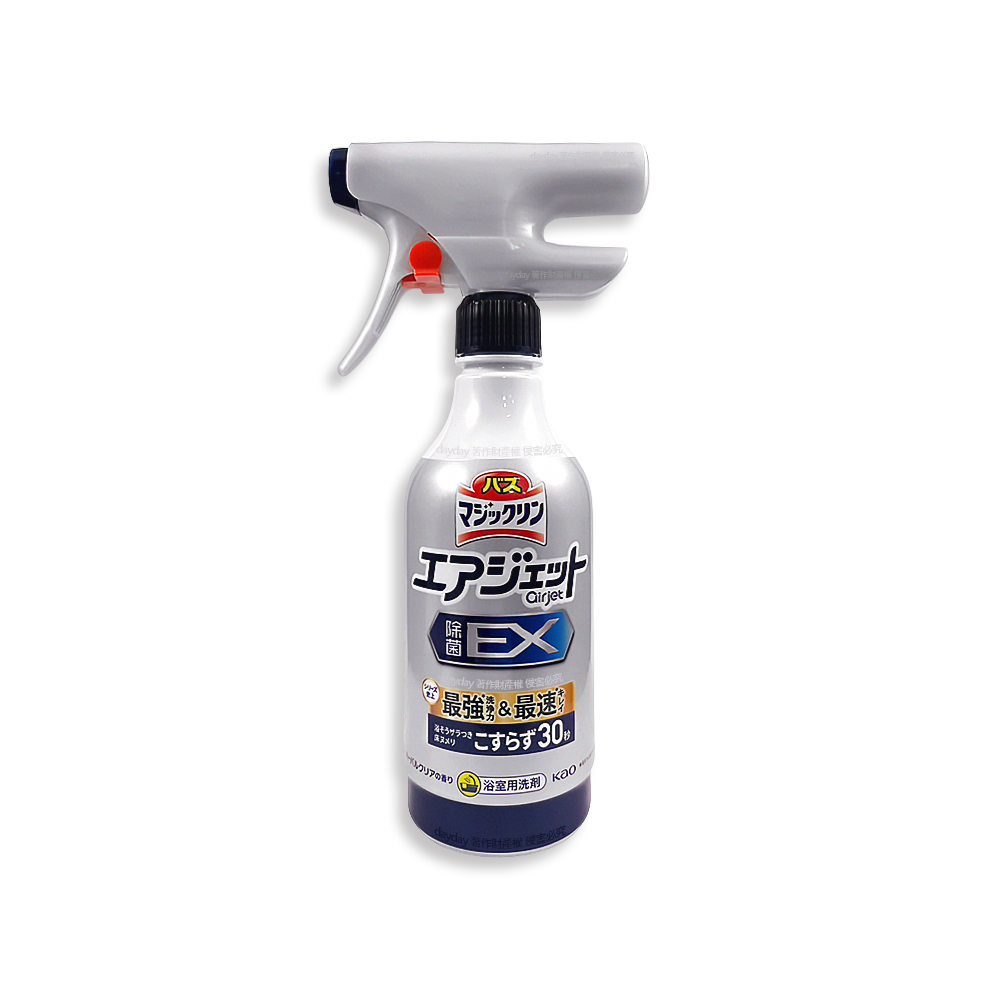 KAO 花王日本Air Jet強速連射洗淨力衛浴清潔噴霧390ml/瓶-清香藍泡泡洗
