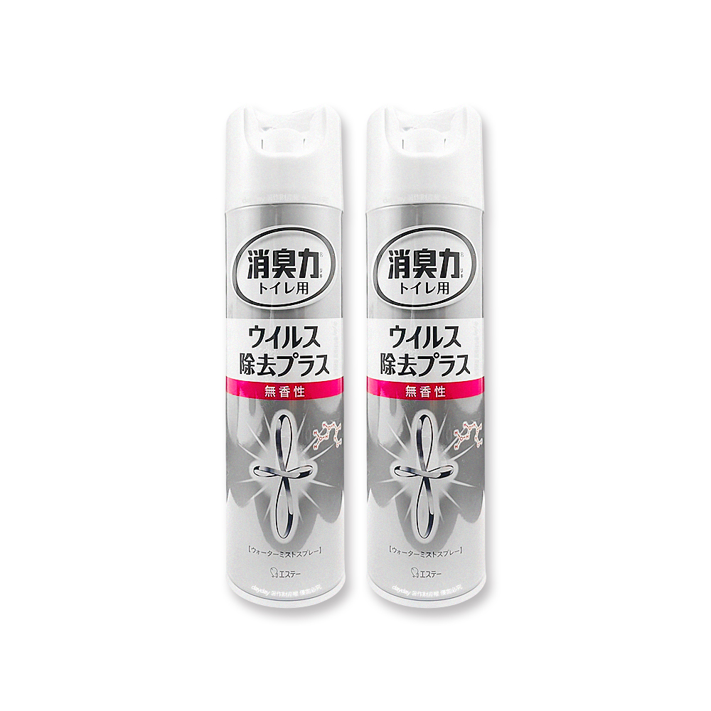 ST 雞仔牌 (2罐超值組)日本消臭力衛浴空間除臭噴霧280ml/罐-無香款(如廁後空氣清新劑,浴廁環境淨味清新)