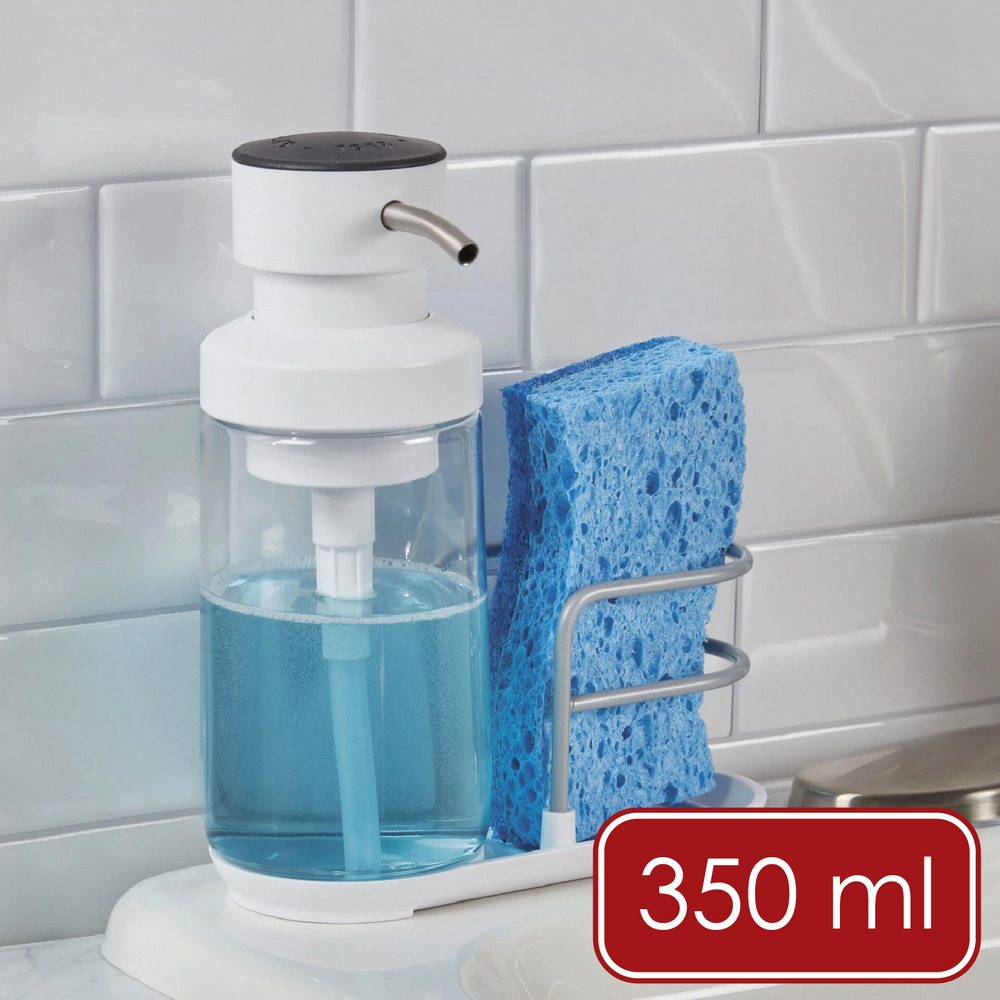 KitchenAid 美國 瀝水架+洗手乳罐(350ml) / 按壓瓶 分裝瓶 乳液瓶 沐浴乳罐