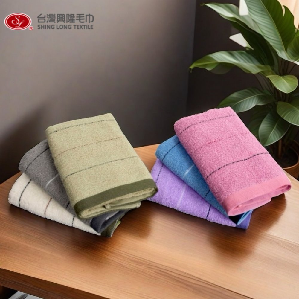 台灣興隆毛巾 阿波羅素雅純棉毛巾(5條毛巾組)【台灣製 】家用暢銷款