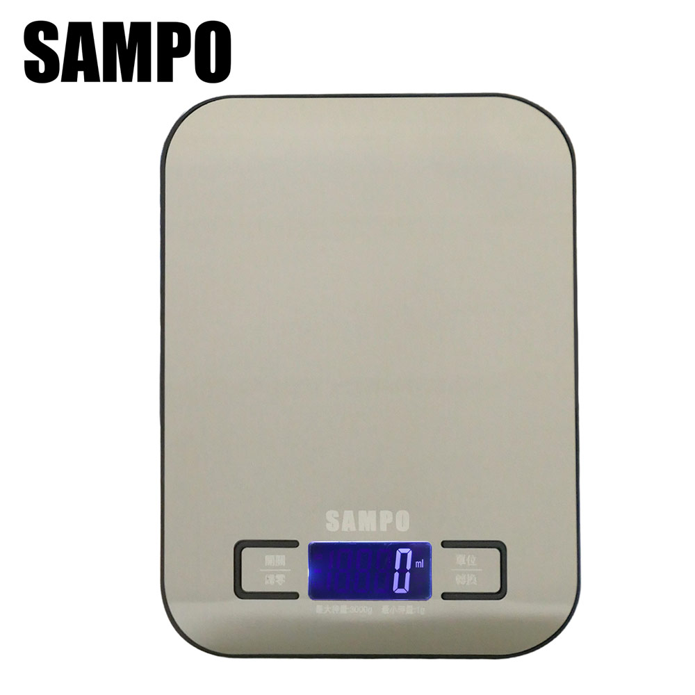 SAMPO 聲寶 液晶冷光螢幕廚房烘焙料理秤 BF-Y1801CL