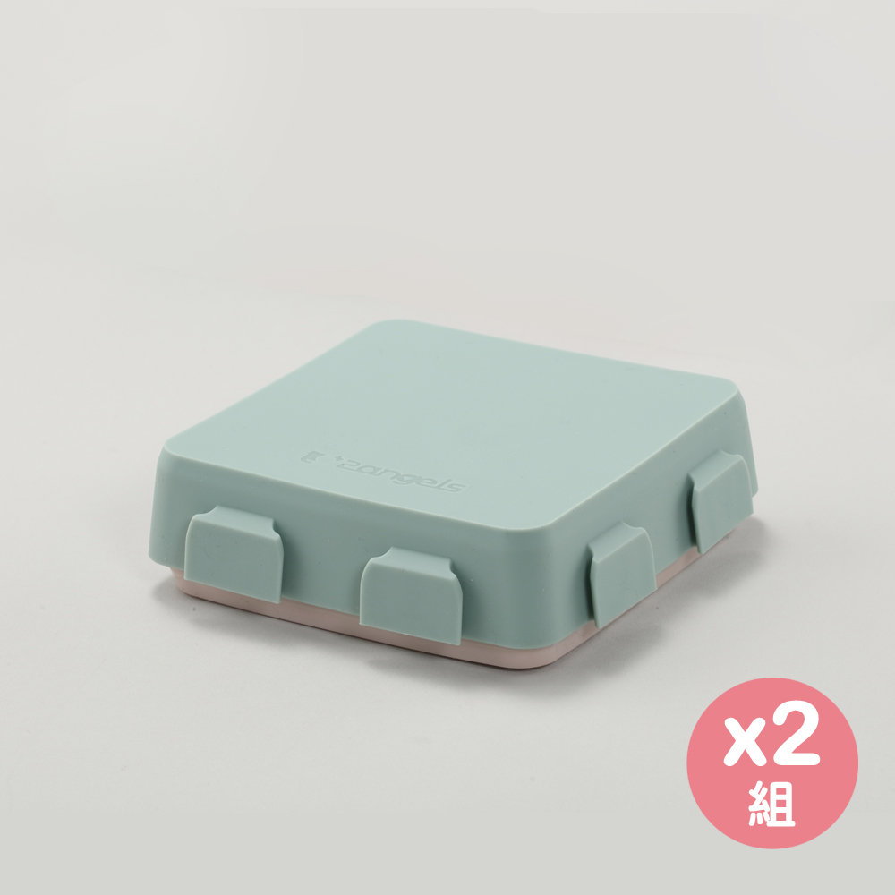 2angels 矽膠拼圖餐盤-2件組 (夏葉拿鐵)