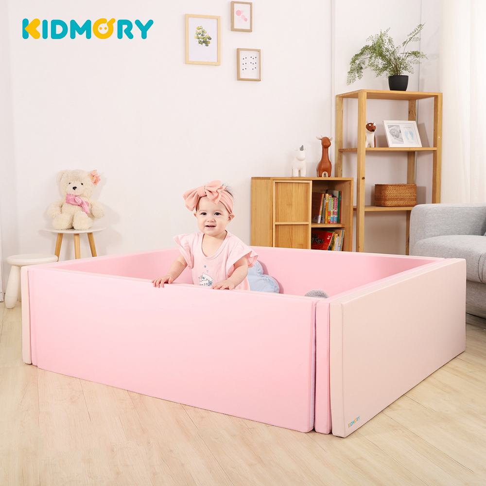 KIDMORY 兒童 IXPE 安全折疊遊戲城堡地墊組 - 珊瑚粉KM-567-PK