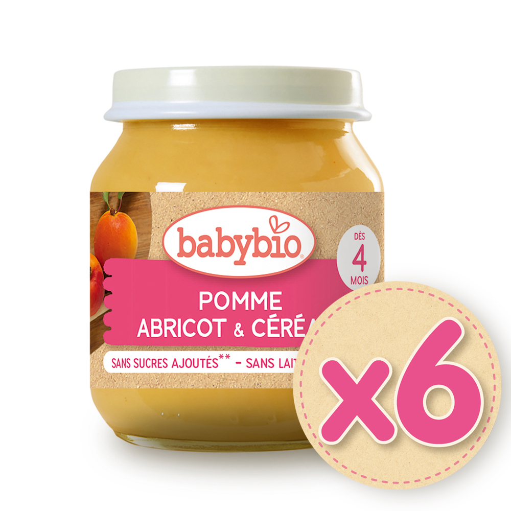 Babybio 【法國】生機鮮果米泥130gX6《 專業嬰幼兒副食品》