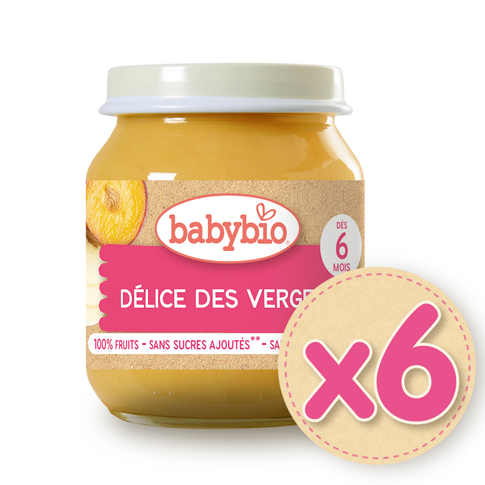 Babybio 【法國】生機什錦鮮果泥130gX6《 專業嬰幼兒副食品》（其他規格）