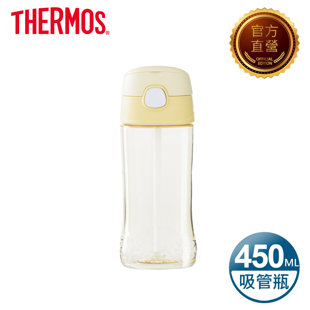 THERMOS 膳魔師 兒童吸管瓶450ml-黃色(F4011T-YLA)