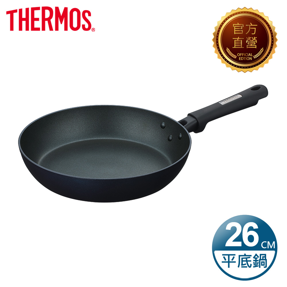 THERMOS 膳魔師 電漿強化不沾鍋 單柄平底鍋26cm(KFC-026-MDB)