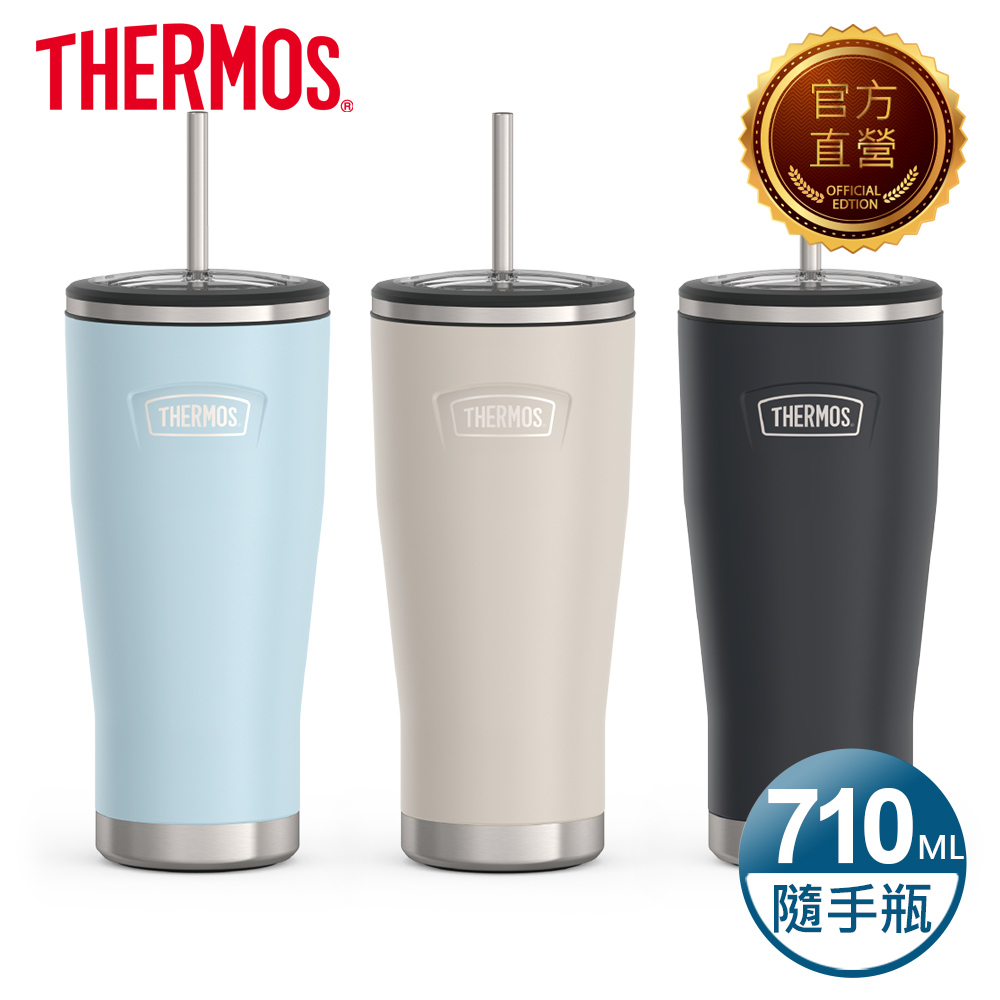 THERMOS 膳魔師 不銹鋼真空吸管隨行瓶710ml(IS111)