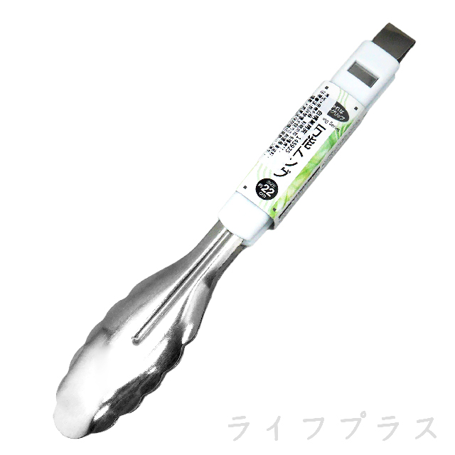 一品川流 日本製 白柄萬用料理夾-22cm-6入 (可使用烤肉夾 / 沙拉夾 / 食物夾)
