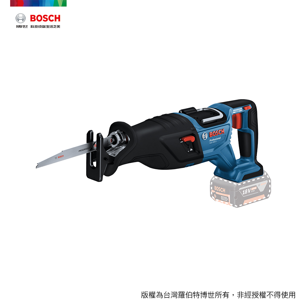 BOSCH 博世 OSCH 18V鋰電免碳刷軍刀鋸 GSA 185-LI (空機)