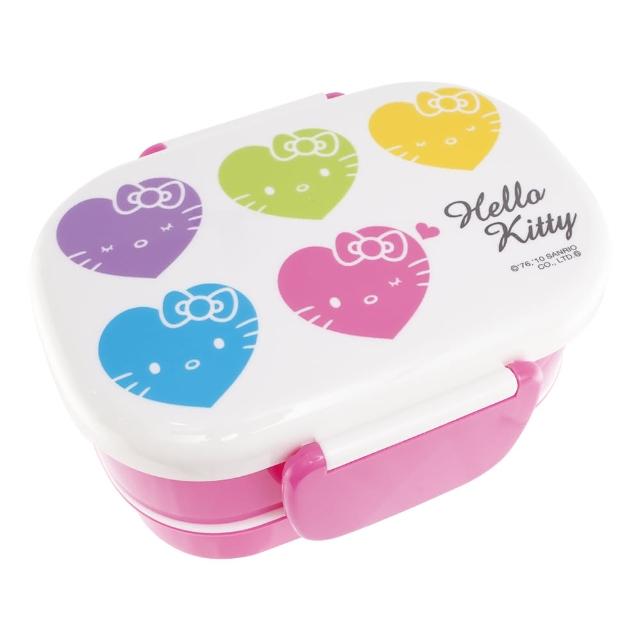 Hello Kitty 日本製雙層便當盒餐盒愛心款 978785【小品館】