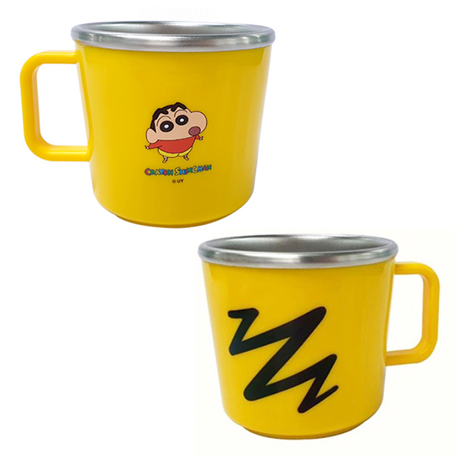 蠟筆小新 不鏽鋼隔熱握把杯225ml 韓國製 Crayon Shinchan
