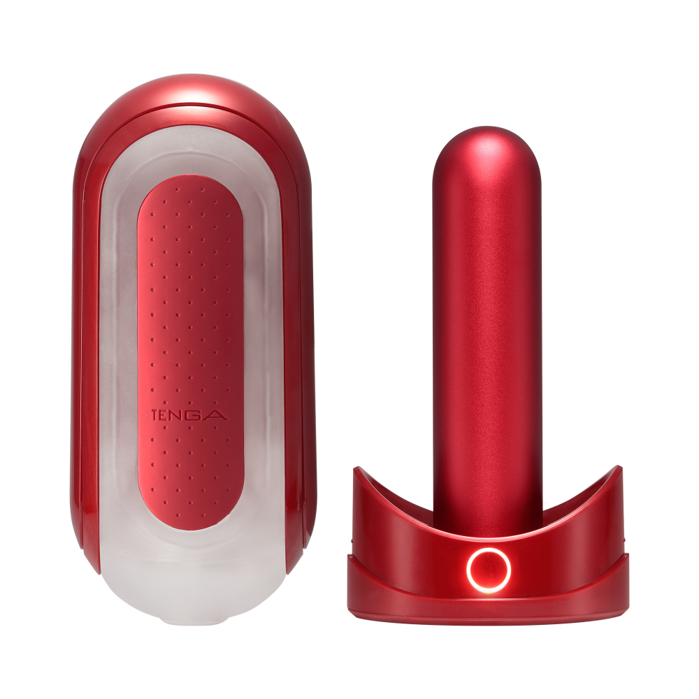 TENGA FLIP 0 熱情紅&暖杯器 日本製 加熱 新世紀壓力式重複使用體位杯 飛機杯 自慰套 自慰器