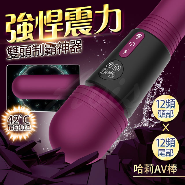 情趣職人 哈莉｜雙頭｜AV按摩棒 紫（其他規格）