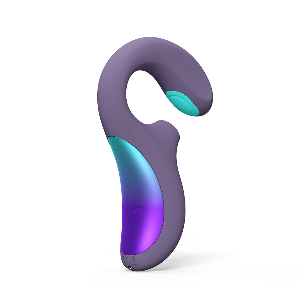 LELO ENIGMA Double Sonic 智能聲波吸吮+G點按摩器-煙燻紫  極致奢華愉悅體驗