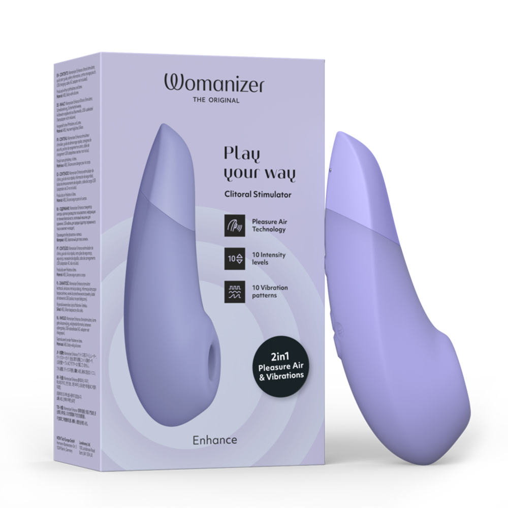Womanizer Enhance 吸吮震動器(丁香紫) 100% 高潮體驗
