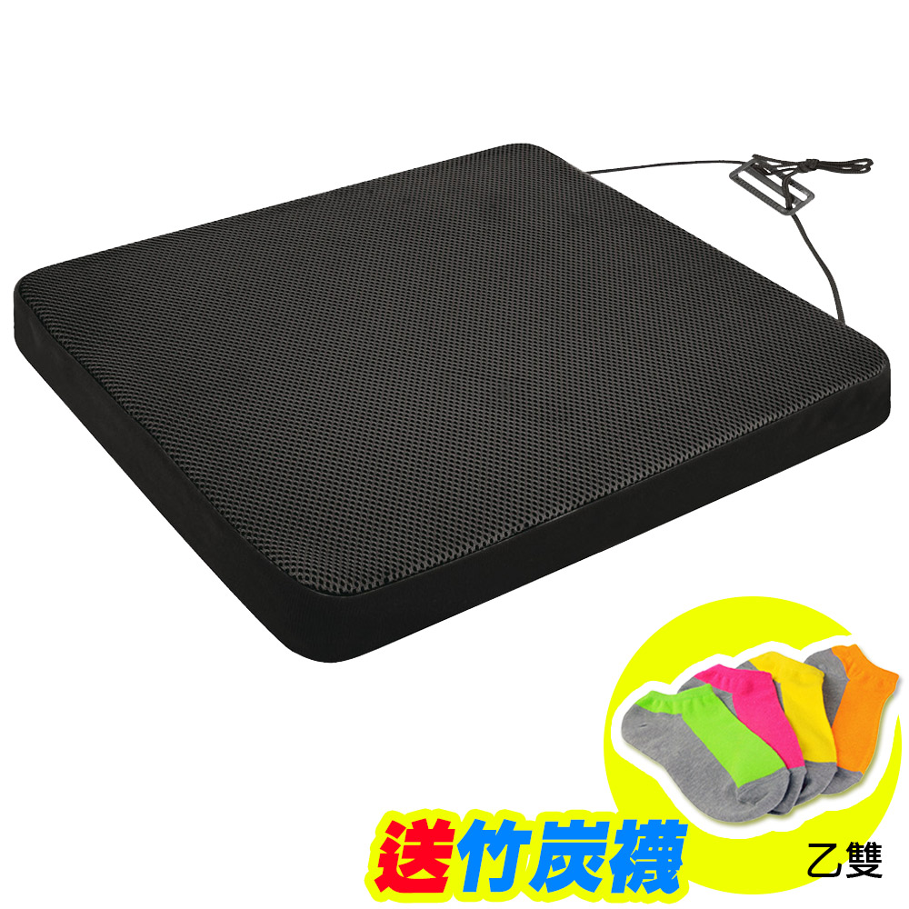 Yenzch 源之氣 竹炭透氣加厚5公分記憶坐墊/透氣孔/附止滑 RM-9451《買再送 竹炭襪》台灣製