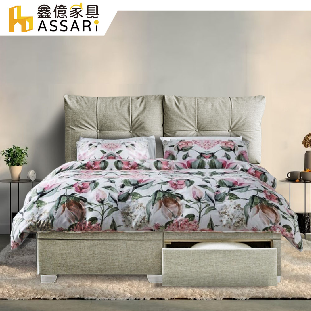 ASSARI -普萊斯貓抓皮床頭片-雙大6尺
