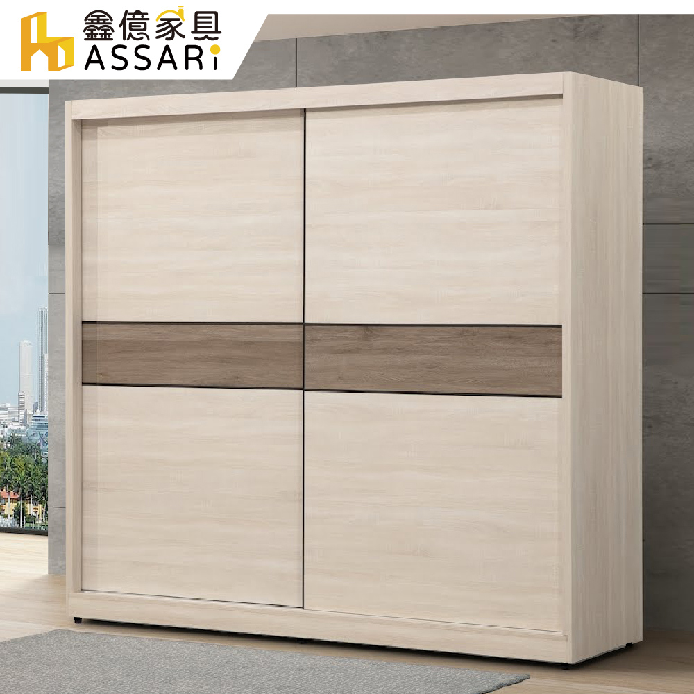 ASSARI -海勒5尺推門衣櫃(寬152x深60x高200cm)