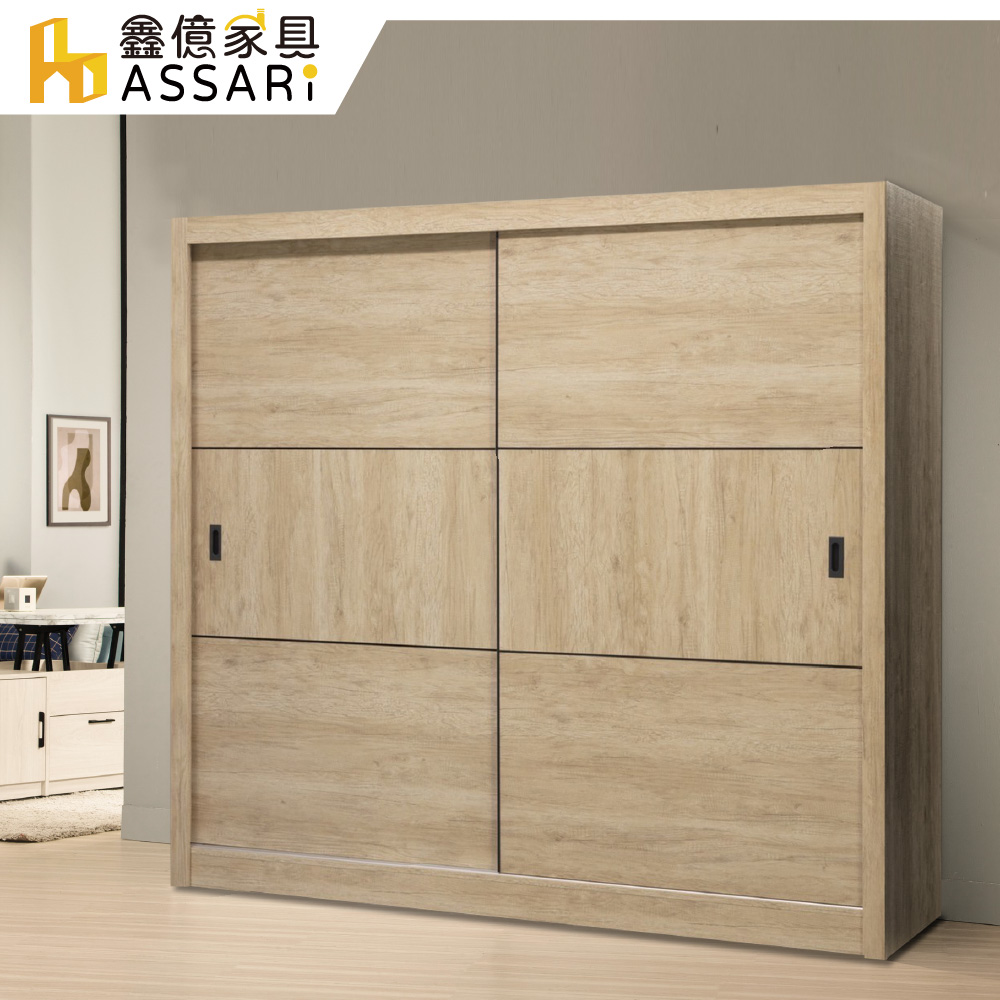 ASSARI -維也納7尺推門衣櫃(寬211x深61x高199cm)