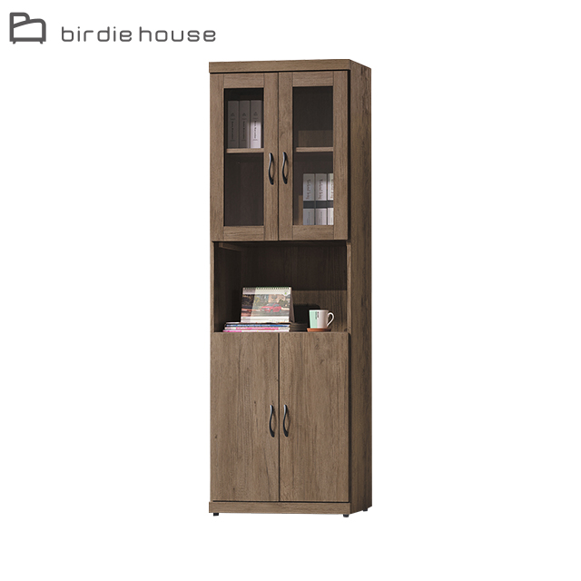 Birdie -潘尼2尺四門中開放書櫃/置物櫃
