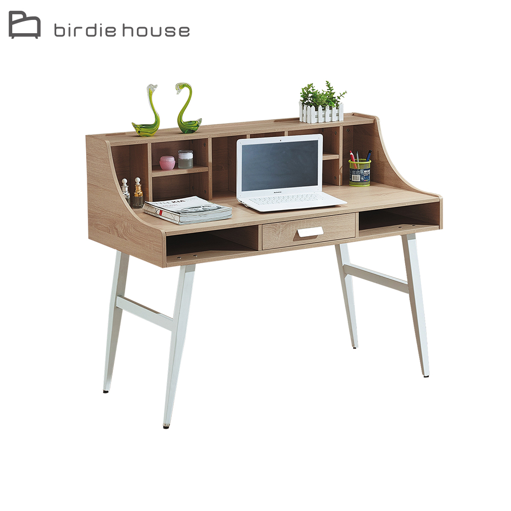 Birdie -伯克利4尺簡約置物格書桌/工作桌
