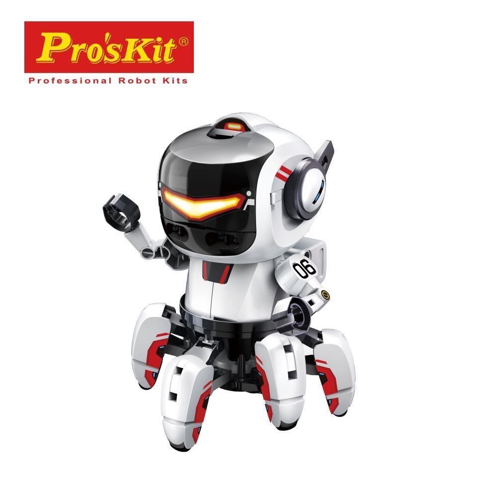 ProsKit 寶工 【南紡購物中心】 台灣製造Pro'skit科學玩具AI智能二代寶比機器人GE-894(含BBC Micro:Bit晶片電路板,Javascript Blocks或Python程式電腦編程)