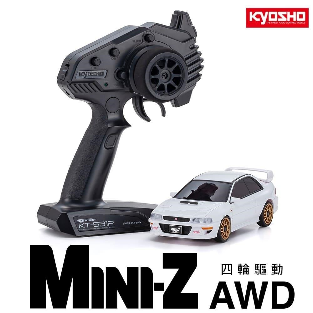 KYOSHO京商32627W MINI-Z AWD SUBARU IMPREZA 22B-STi Version White 
