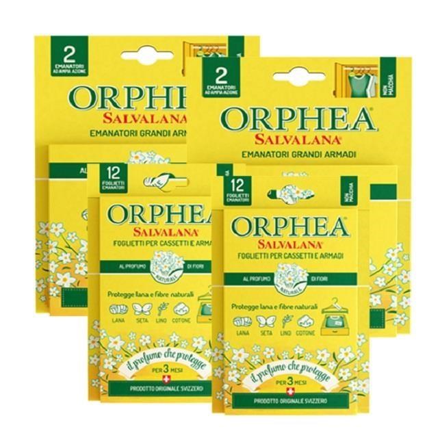 ORPHEA 歐菲雅 衣物保護組 經典花香 掛耳+掛片各2盒