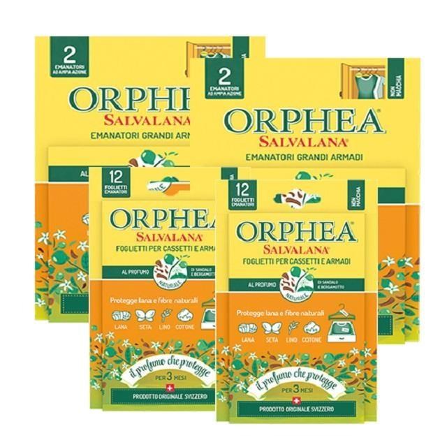 ORPHEA 歐菲雅 衣物保護組 佛手柑 掛耳+掛片各2盒