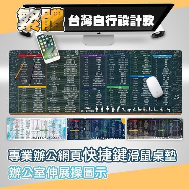 設計款繁體快捷滑鼠桌墊