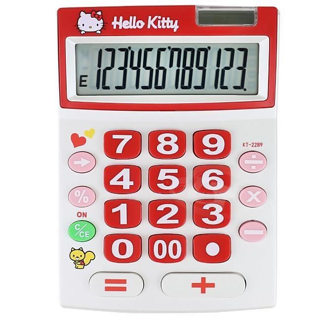 E-MORE 【南紡購物中心】 HelloKitty 12位數計算機 KT2289