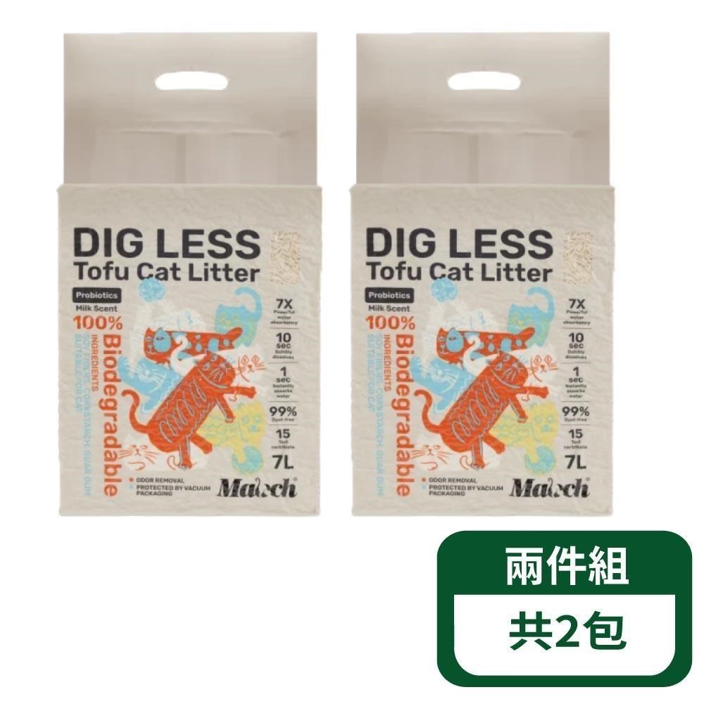 益菌奶香消臭豆腐貓砂-7L (1.5mm) 2包組