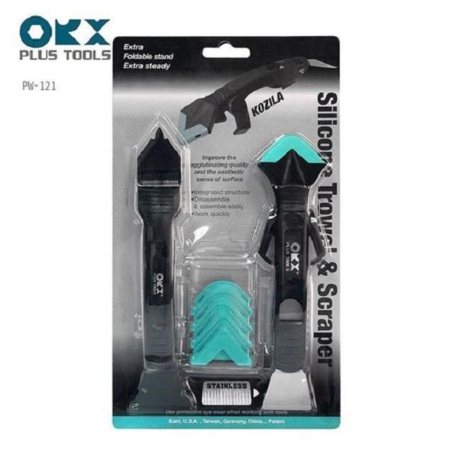 大船回港 台灣製ORX【矽利康刮刀+抹刀組 PW-121】矽力康刮刀頭 抹平工具 Silicone