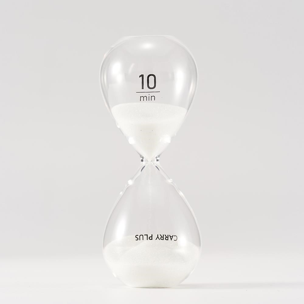 極簡美學10分鐘沙漏- 天使白 10mins Timer
