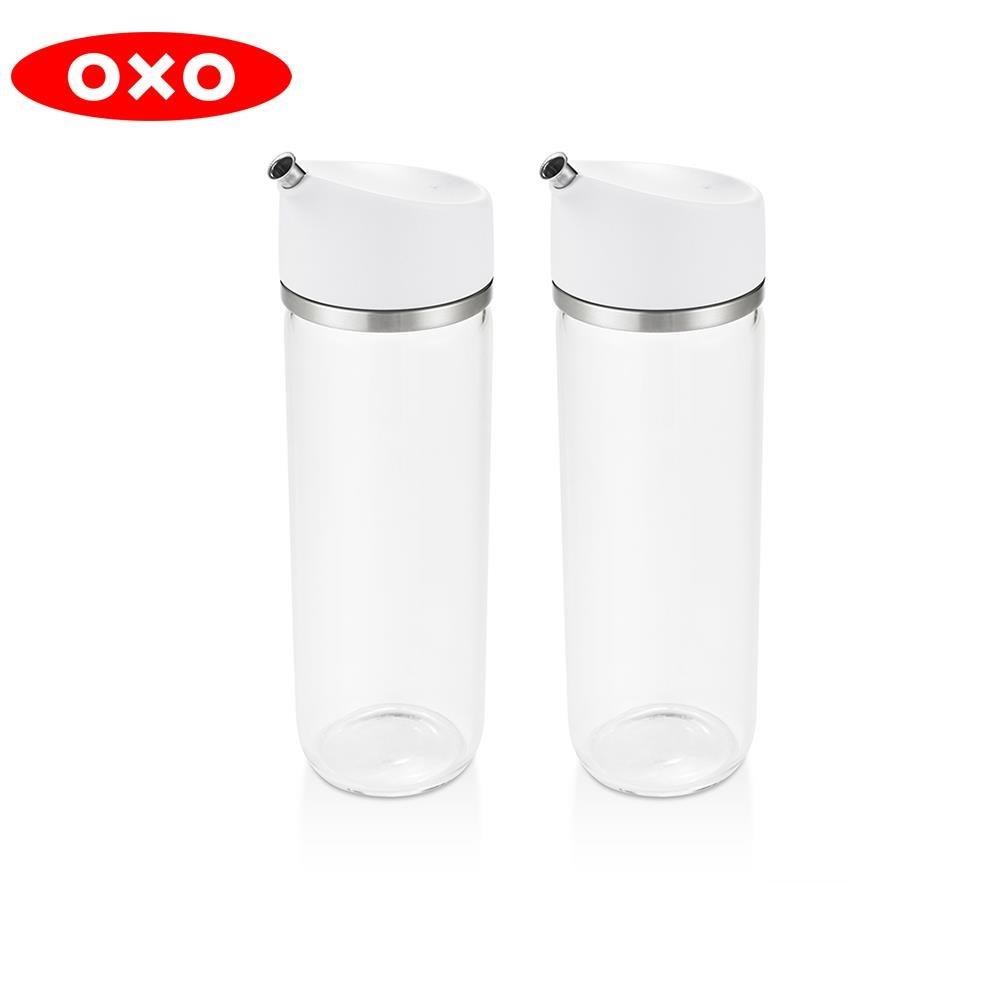 OXO 不滴漏玻璃油醋瓶 2件組-355ml（其他規格）