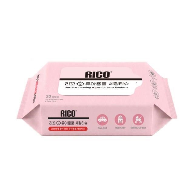 韓國RICO baby 抗菌濕紙巾(Sanitizing-20抽)-30入