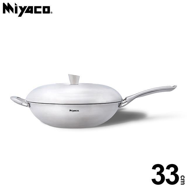 MIYACO 米雅可 Ringo#316不銹鋼七層複合金炒鍋 33cm
