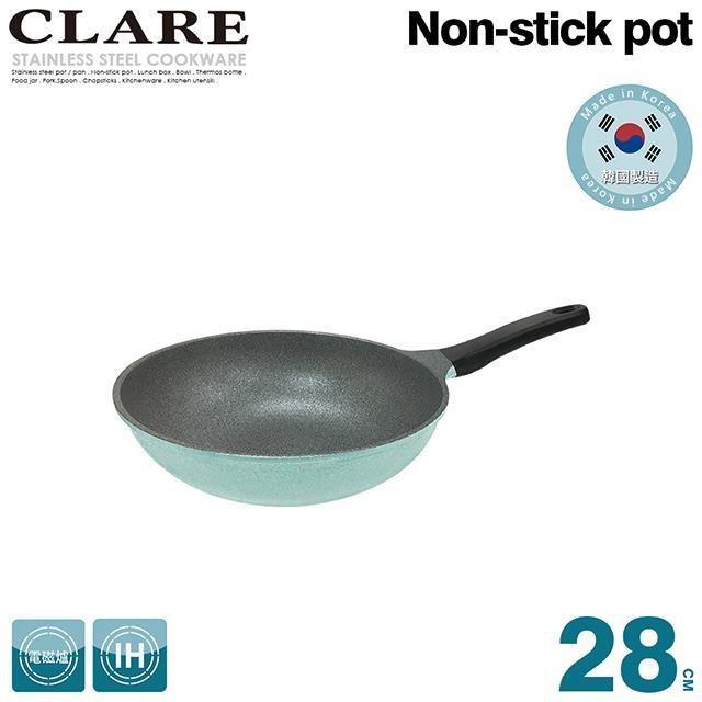 CLARE 可蕾爾 韓國鑄造不沾炒鍋28cm無蓋