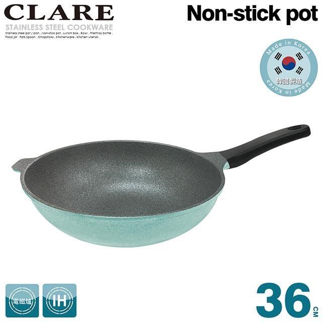 CLARE 可蕾爾 韓國鑄造不沾炒鍋36cm無蓋