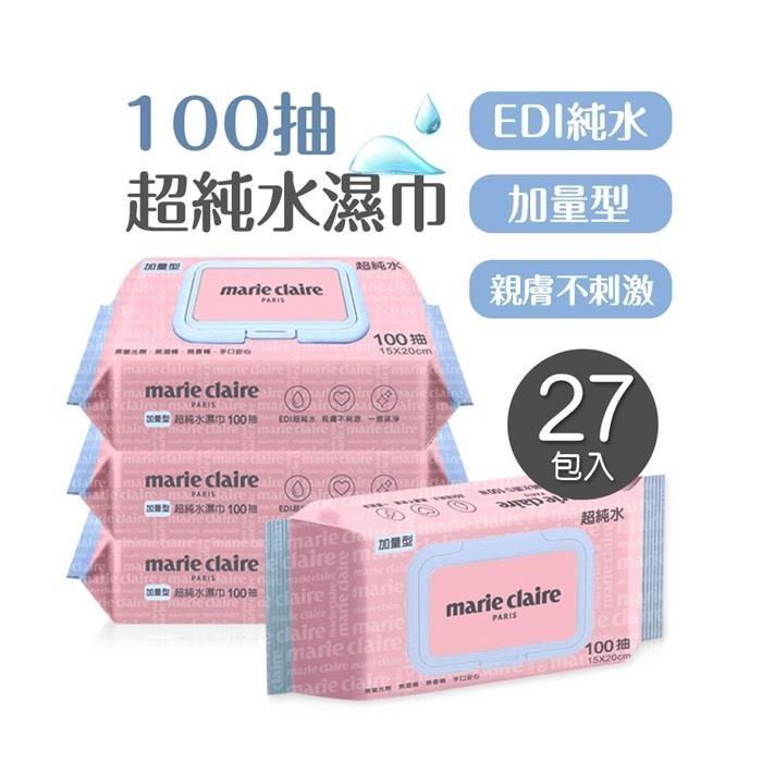 ONEDER 旺達 美麗佳人純水加厚嬰兒濕巾(100抽x27包) MC-DR100x27
