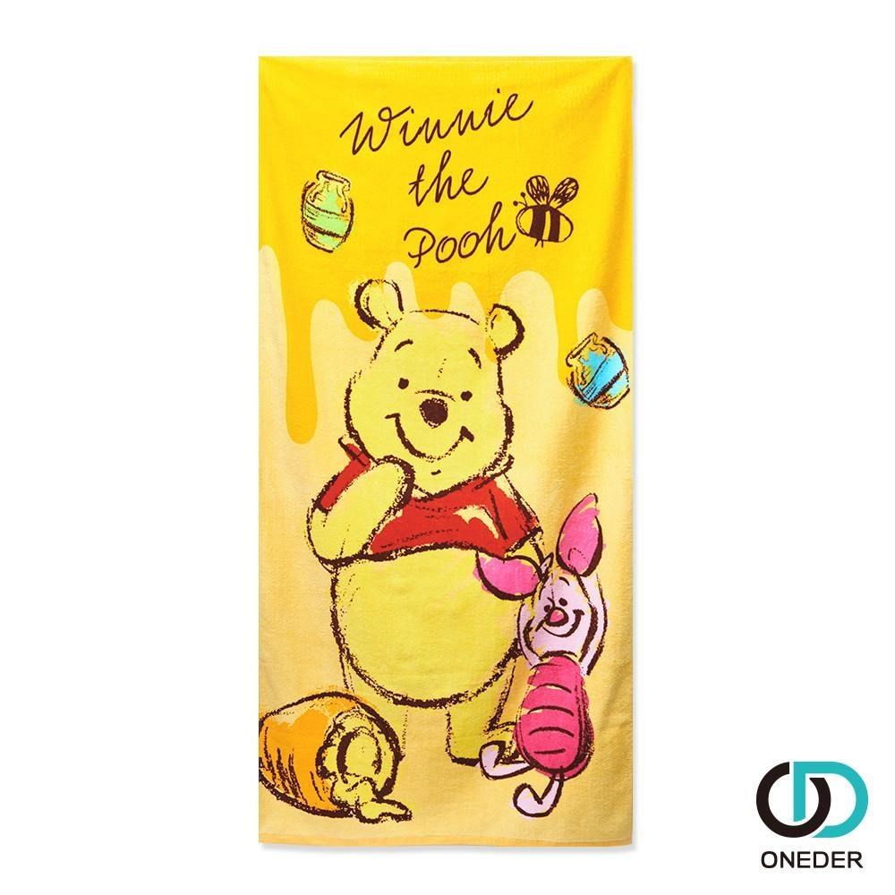 ONEDER 旺達 迪士尼 小熊維尼純棉毛巾 大浴巾1件組(WP-DC005)