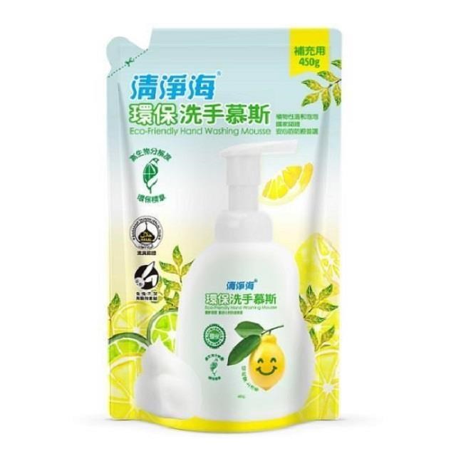 清淨海 環保洗手慕斯補充包450g*6入