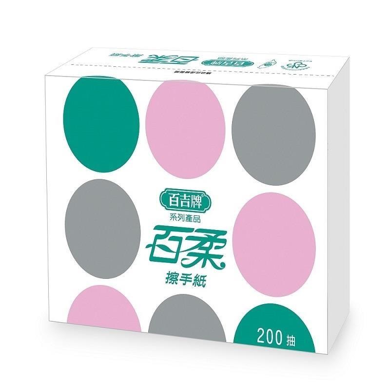 百吉牌 百柔擦手紙巾200張*20包/箱